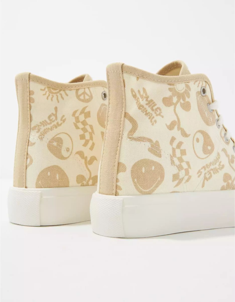 Baskets American Eagle AE Tela Plateforme High-Top Blanche Femme | JQI-95326709